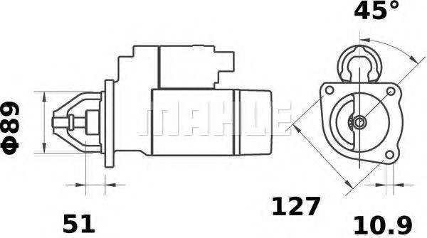 Стартер MS 325 MAHLE ORIGINAL