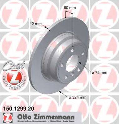 Тормозной диск 150.1299.20 ZIMMERMANN