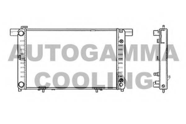 Радиатор, охлаждение двигателя 102158 AUTOGAMMA