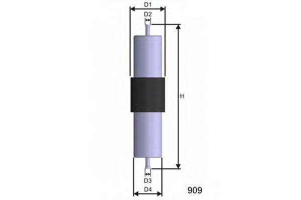 Фильтр топливный E569 MISFAT