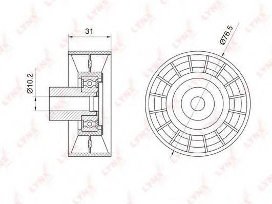 Ролик PB-7011 LYNXauto