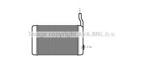 Теплообменник, отопление салона FT6108 AVA QUALITY COOLING