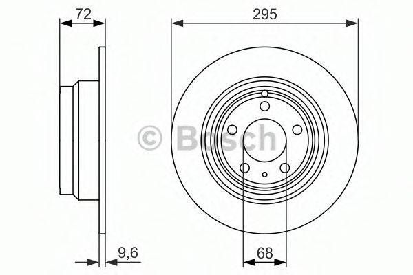 Тормозной диск 0 986 479 892 BOSCH