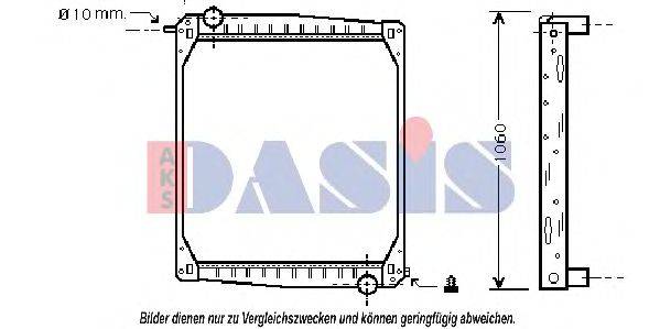 Радиатор, охлаждение двигателя 270005N AKS DASIS