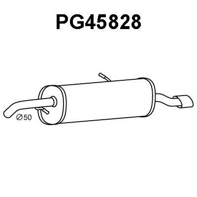 Глушитель выхлопных газов конечный PG45828 VENEPORTE