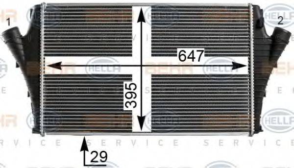 Интеркулер 8ML 376 700-671 HELLA