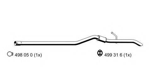 Глушитель выхлопных газов конечный 331043 ERNST