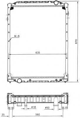 Теплообменник 51598 NRF