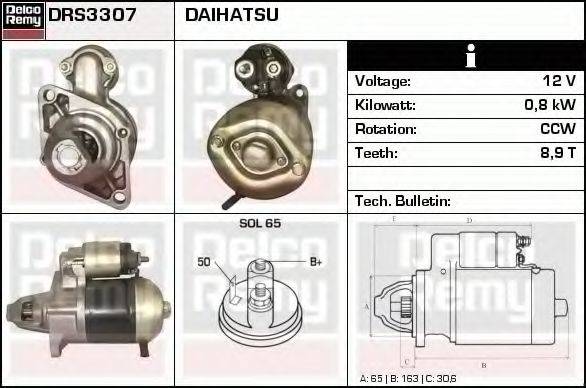 Стартер DRS3307 REMY