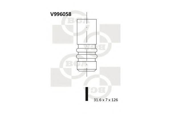 Выпускной клапан V996058 BGA