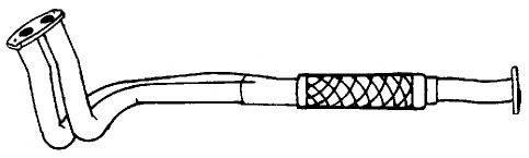 Труба выхлопного газа 16135 SIGAM