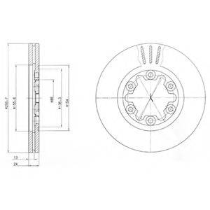 Тормозной диск BG3559 DELPHI