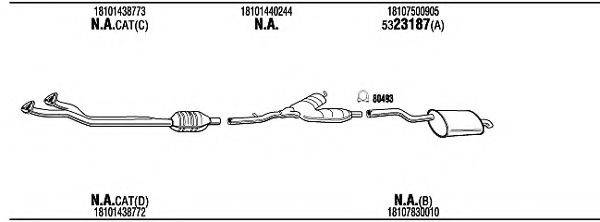 Система выпуска ОГ BWH05052BB WALKER