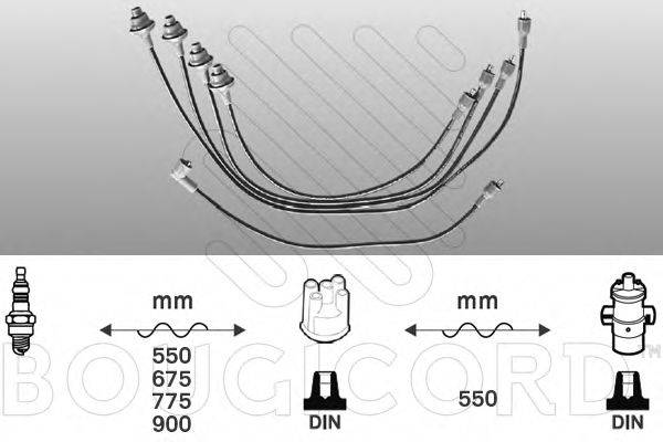 Комплект проводов зажигания 3379 BOUGICORD