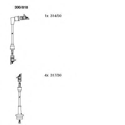 Комплект проводов зажигания 300/818 BREMI