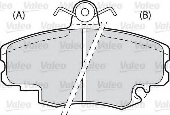 Комплект тормозных колодок 540143 VALEO