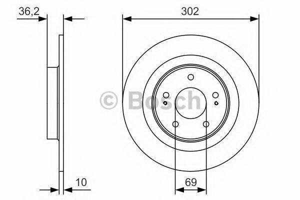 Тормозной диск 0 986 479 B04 BOSCH