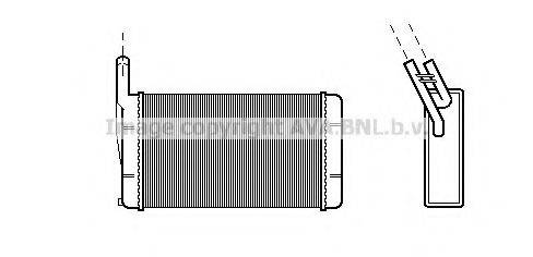 Теплообменник, отопление салона BW6077 AVA QUALITY COOLING