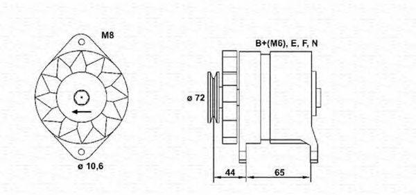 Генератор 943346018010 MAGNETI MARELLI