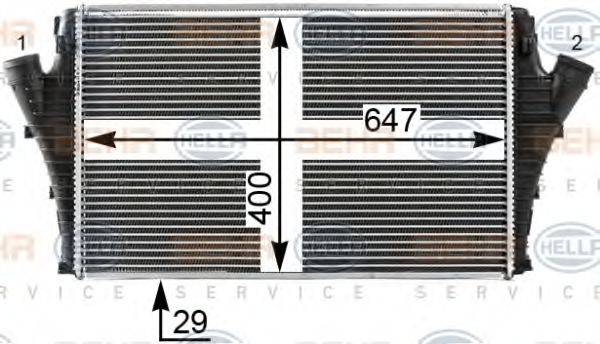 Интеркулер 8ML 376 700-721 HELLA