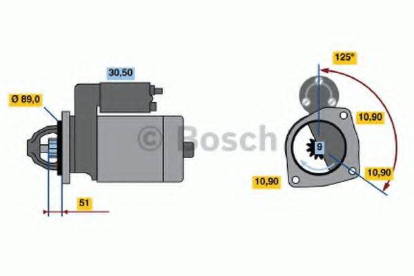 Стартер 0 986 017 240 BOSCH