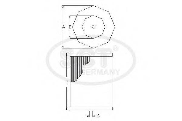 Фильтр SB 3189 SCT Germany