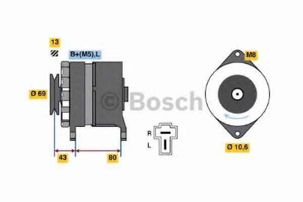 Генератор 0 986 034 301 BOSCH