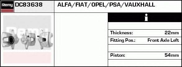 Тормозной суппорт DC83638 REMY