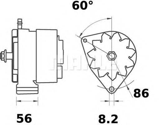 Генератор MG 209 MAHLE ORIGINAL