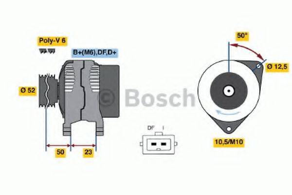 Генератор 0 986 044 681 BOSCH