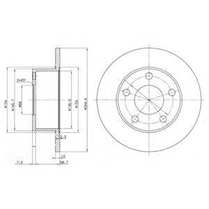 Тормозной диск BG2746 DELPHI