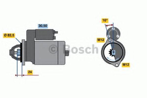 Стартер 0 986 010 900 BOSCH