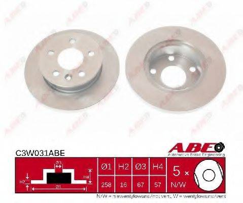 Тормозной диск C3W031ABE ABE
