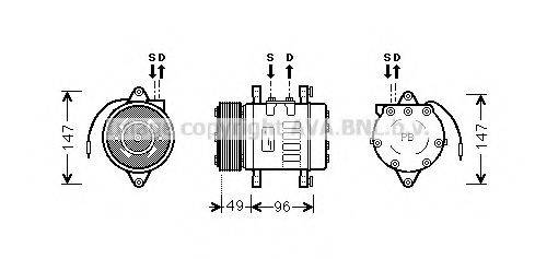 Компрессор, кондиционер FTK365 AVA QUALITY COOLING