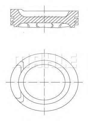 Поршень 034 01 01 MAHLE ORIGINAL