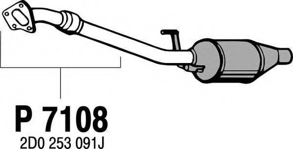 Труба выхлопного газа P7108 FENNO