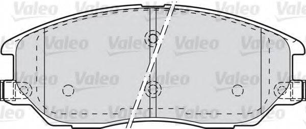 Комплект тормозных колодок, дисковый тормоз 598871 VALEO