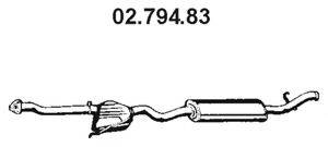 Глушитель выхлопных газов конечный 02.794.83 EBERSPACHER
