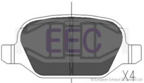 Комплект тормозных колодок, дисковый тормоз BRP1209 EEC