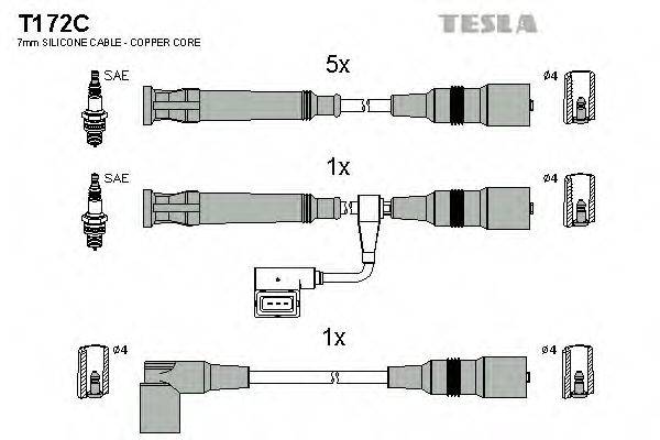 Комплект электропроводки T172C TESLA