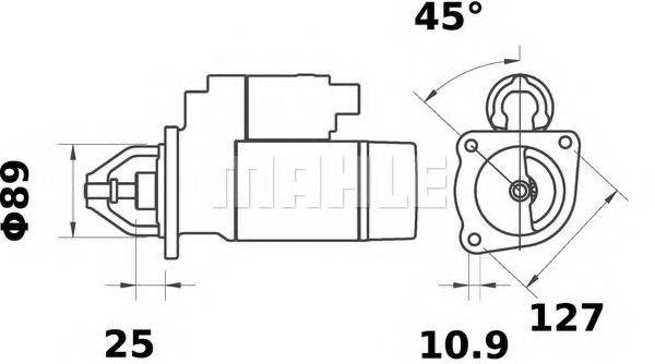 Стартер MS 331 MAHLE ORIGINAL