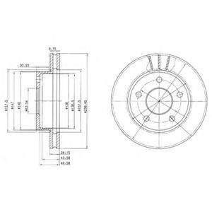 Тормозной диск BG2472 DELPHI