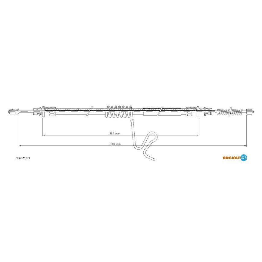 Тросик стояночного тормоза Adriauto 13.0210.1 ADRIAUTO