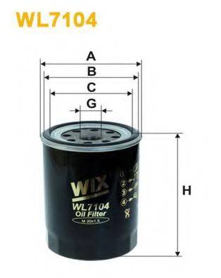 Фильтр масляный WL7104 WIX FILTERS