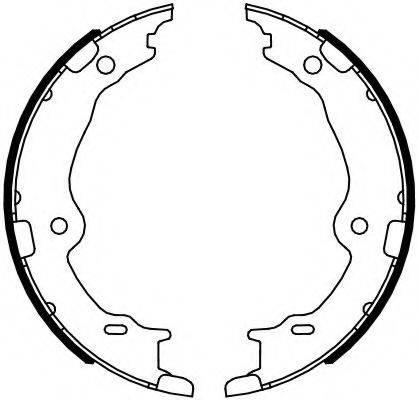 Комплект тормозных колодок, стояночная тормозная система FSB4123 FERODO