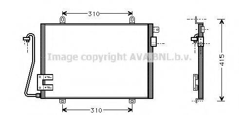 Конденсатор, кондиционер RT5232 AVA QUALITY COOLING