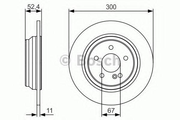 Тормозной диск 0 986 479 S33 BOSCH