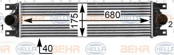 Интеркулер 8ML 376 700-641 HELLA