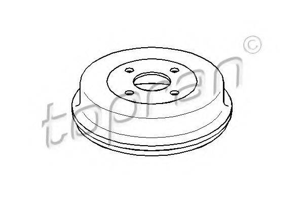Тормозной барабан 300 066 TOPRAN