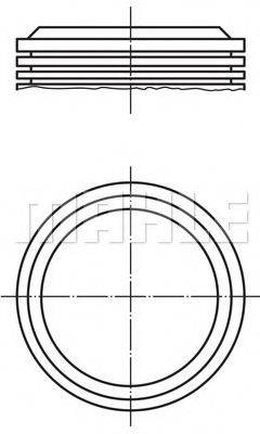 Поршень 039 58 00 MAHLE ORIGINAL